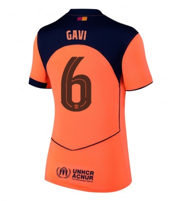 Lacne Ženy Futbalové dres Barcelona Paez Gavi #6 2025-26 Krátky Rukáv - Tretina